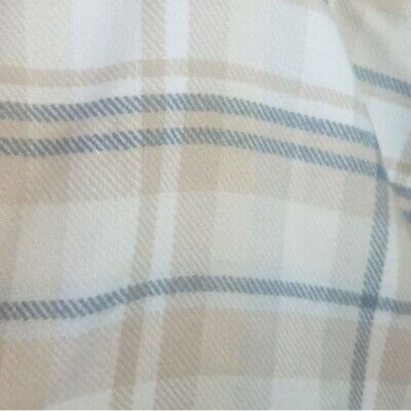 NWT!!! CHARTER CLUB plaid fringe women's ruana poncho -NEUTRAL - Picture 4 of 4